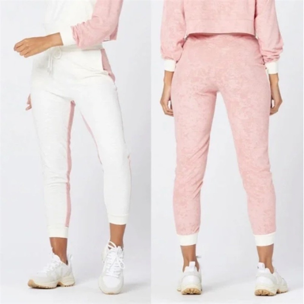 NWT L*Space Back At It Lounge Pants Pink Ivory 113202